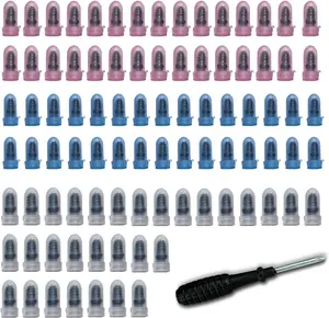 101PCS Tire Repair Kit with Self-Tapping Rubber Screws & Tool - Tubeless Tire Plug Set for Motorcycle, Bike, ATV, Tractor - Emergency Puncture Fix, Portable Puncture Repair Kit with Screwdriver