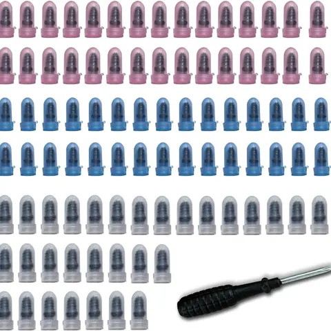 101PCS Tire Repair Kit with Self-Tapping Rubber Screws & Tool - Tubeless Tire Plug Set for Motorcycle, Bike, ATV, Tractor - Emergency Puncture Fix, Portable Puncture Repair Kit with Screwdriver