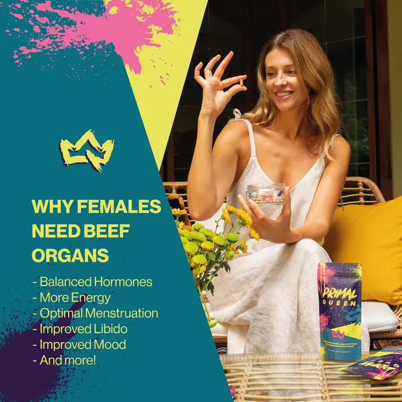 Primal Queen Female-Optimized Beef Organ Superfood Togo Primal Queen Female-Optimized Beef Organ Superfood Togo