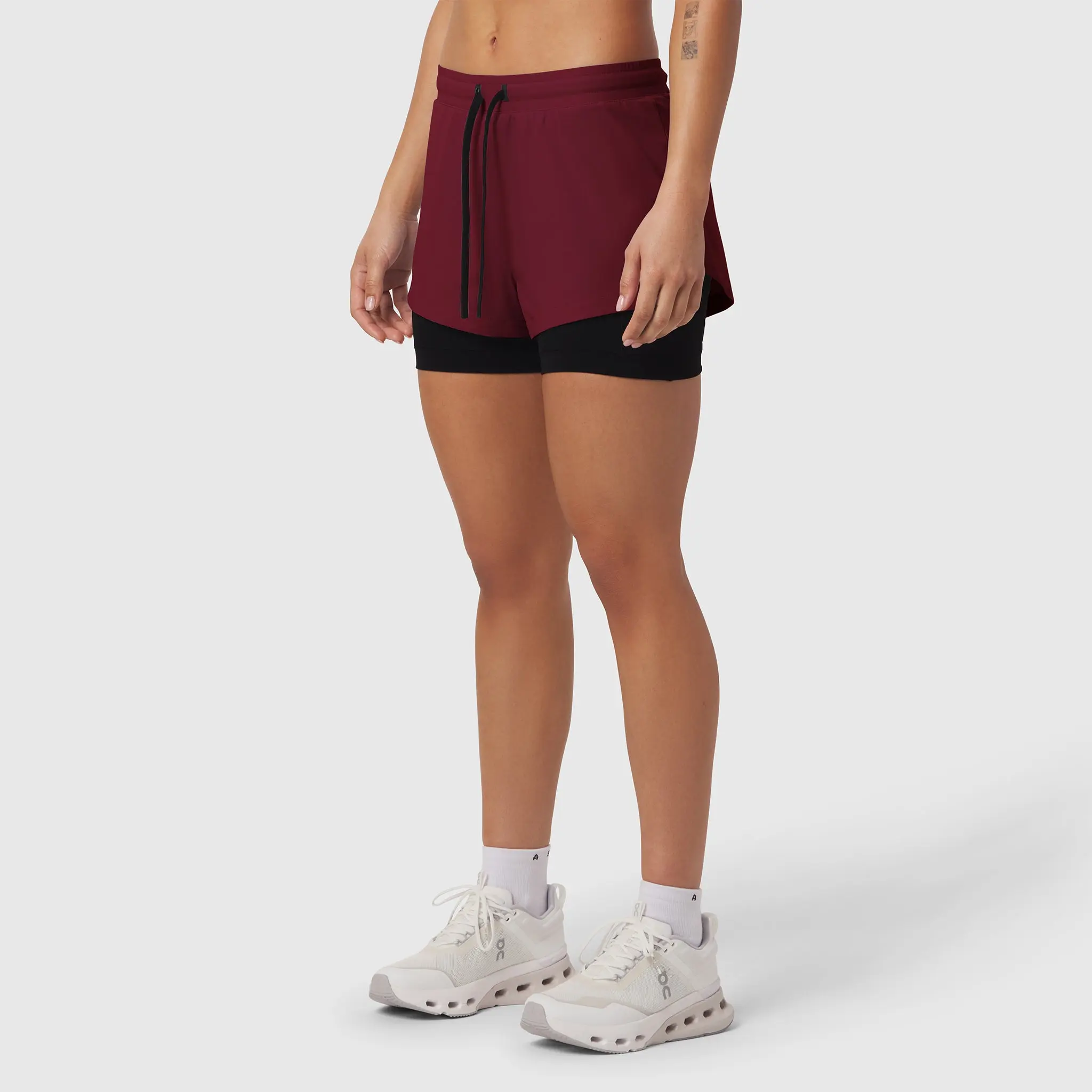 Women's Tetra-Lite® Liner Short - Crimson, s, Running Women's Clothes, Reflective Breathable Wear, Built-In Undergarments Women's Sports Shorts
