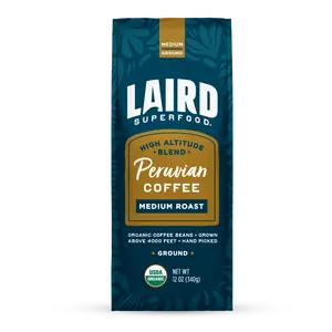Organic Peruvian Medium Roast Ground Coffee
