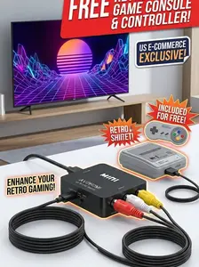 AV to HDMI Converter Kit for Retro Gaming Systems – TV Upgrade Bundle with Classic Bonus | Gift Ready Set large Compact Twin Tub Washer Dryer Combo 292 inch 200 frame Instant Hot Water Shower Head reservoir top load washing machine pet tumble oled