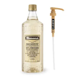 Banana Flavoured Syrup with Pump – 1L (33.8 fl oz)