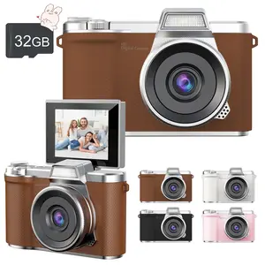180° Flip Screen HD Digital Camera, 8x Zoom, 48mp Portable Retro Camera, Essential for Travel, Vloggers, Teens, Beginners, Adults, Kids