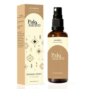 Palo Santo Smudge Spray for Protection & Energy Clearing (0.33 Ounce) - Clean, Smoke-free, Non Toxic alternative to Incense & Smudges