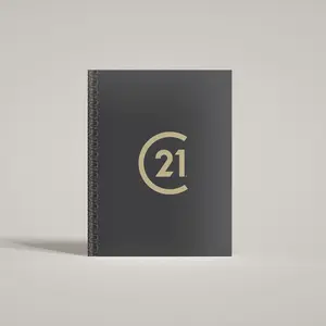 C21 Charcoal- Lay Flat HARDCOVER Soft Touch (10 Pack)