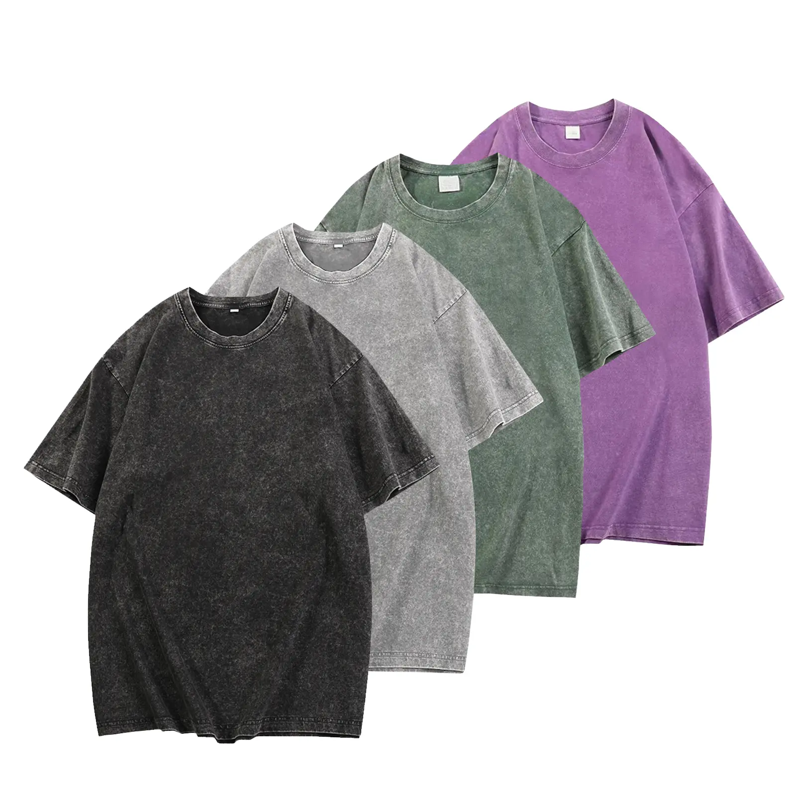 Black + Gray + Green + Purple