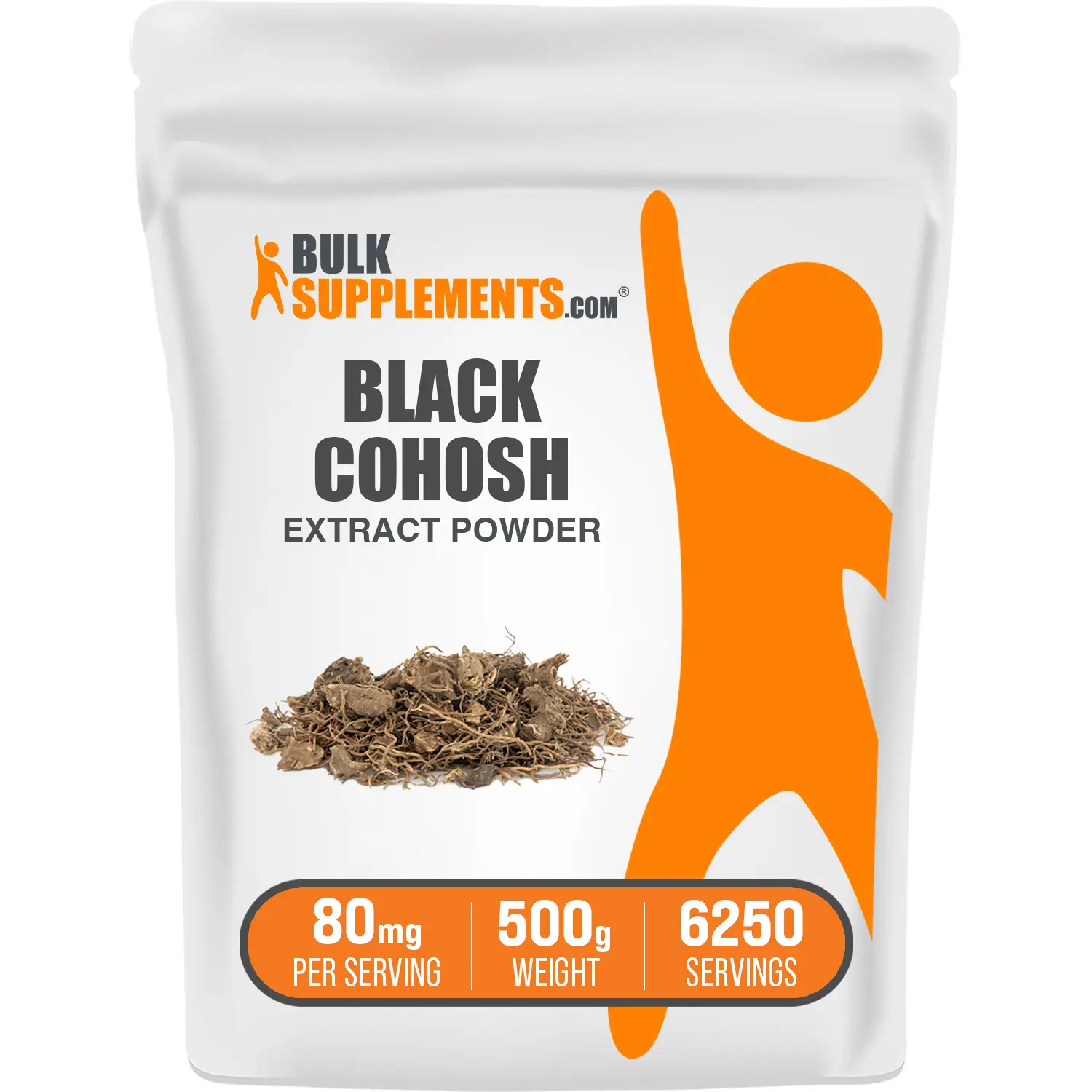 BulkSupplements Unflavored Black Cohosh Extract Powder - 500g, 80mg per Serving, Clean Label Adult Nutritional Supplement with Nature-Sourced Antioxidant Support & Skin Health Benefits, Prop 65 Safe, No Sugar/Gluten/Dairy