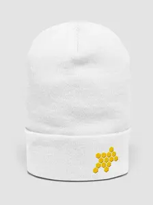 Honeycomb Embroidered Bee-nie