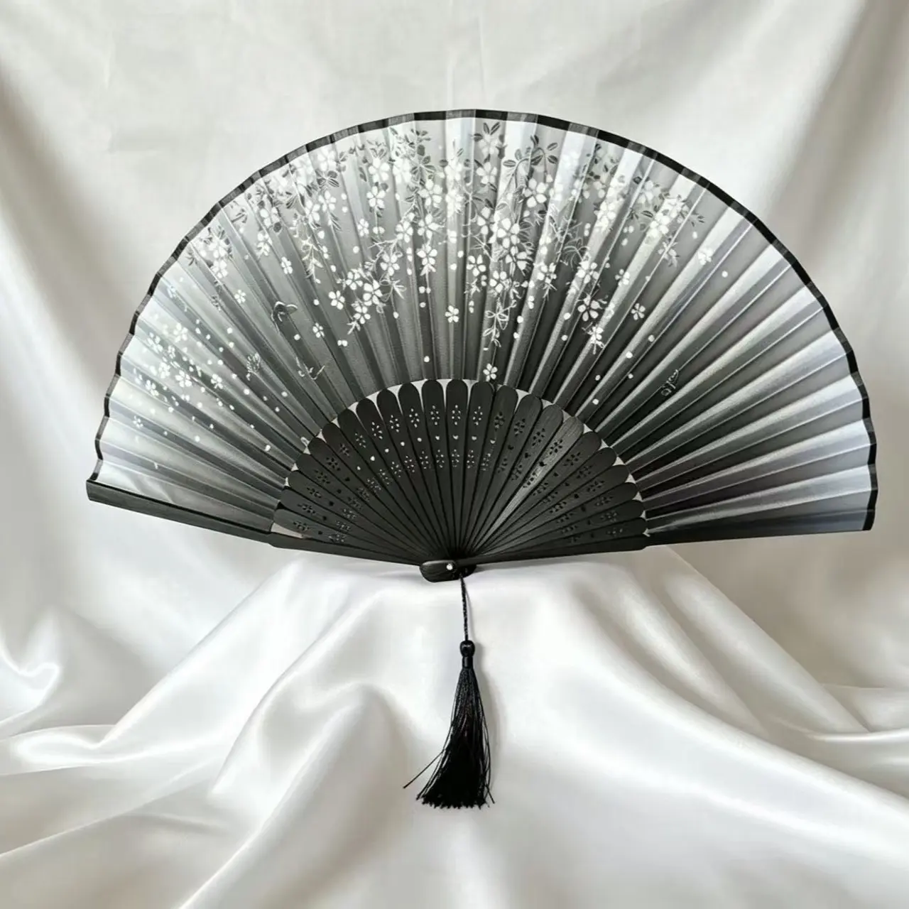 Chinese Style Folding Fan, Portable Ancient Wind Hanfu Maqun Costume Dance Foldable Fan, Traditional Accessory for Performance