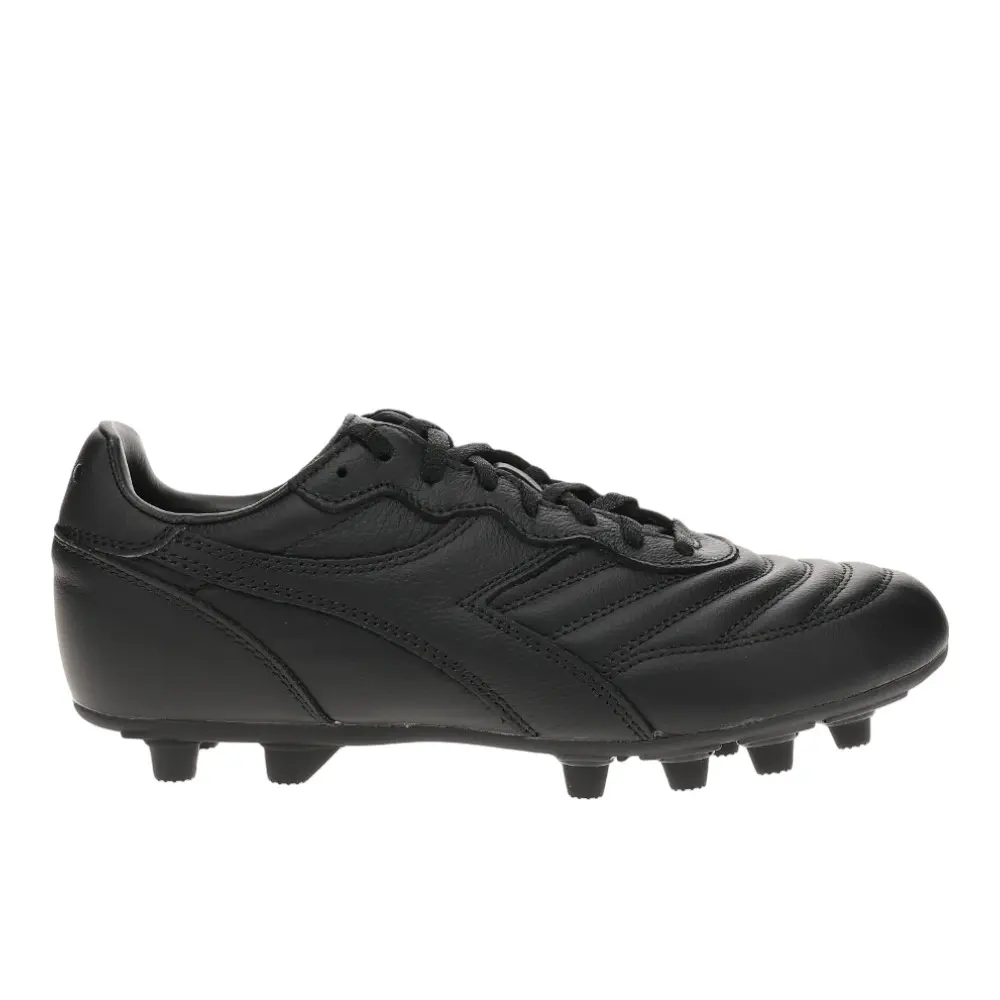 diadora Mens Brasil Lt Plus Mdpu Soccer Cleats Cleated, Firm Ground - Black diadora Mens Brasil Lt Plus Mdpu Soccer Cleats Cleated, Firm Ground - Black