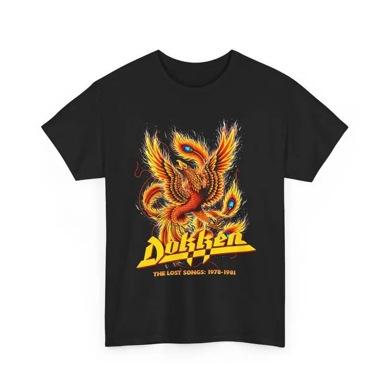 Dokken Vintage Tee, Retro Music Shirt, Cool Graphic Unisex T-Shirt, Short-sleeve, Menswear Top