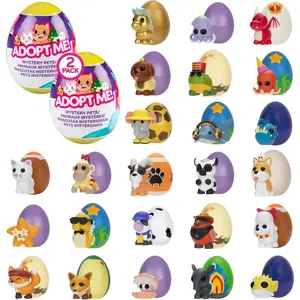 Adopt Me! Mystery Pets Blind Box Egg Assorted 2-Pack - Series 5 - Exclusive Virtual Item Game Code - Collectible Mini Animal Toy Figure, Styles May Vary - Gift for Kids, Girls & Boys - 6+