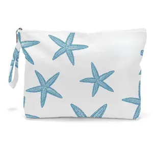 Waterproof Wet Dry Bag with Zipper – Travel Beach Bag for Swimsuits, Diapers, Gym Clothes, Makeup & More – Reusable Pouch for Women, Sisters, Friends, Ocean Shell & Sand-Proof Organizer