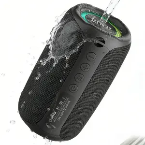 ZEALOT RV Trip Wireless Speaker with Massive Punchy Bass, IPX5 Waterproof, 1800mAh Long-Lasting Battery, HIFI Audio, RGB Lights, Perfect for RV Travel, Campgrounds & Road Trips