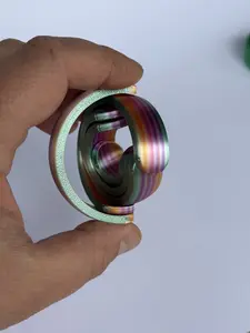 3D Printed Durable Smooth Gyro Spinner Fidget Toy, Stress Relief & ADHD Focus Tool, Sensory Toy for Adults & Kids, Durable Smooth Spinner