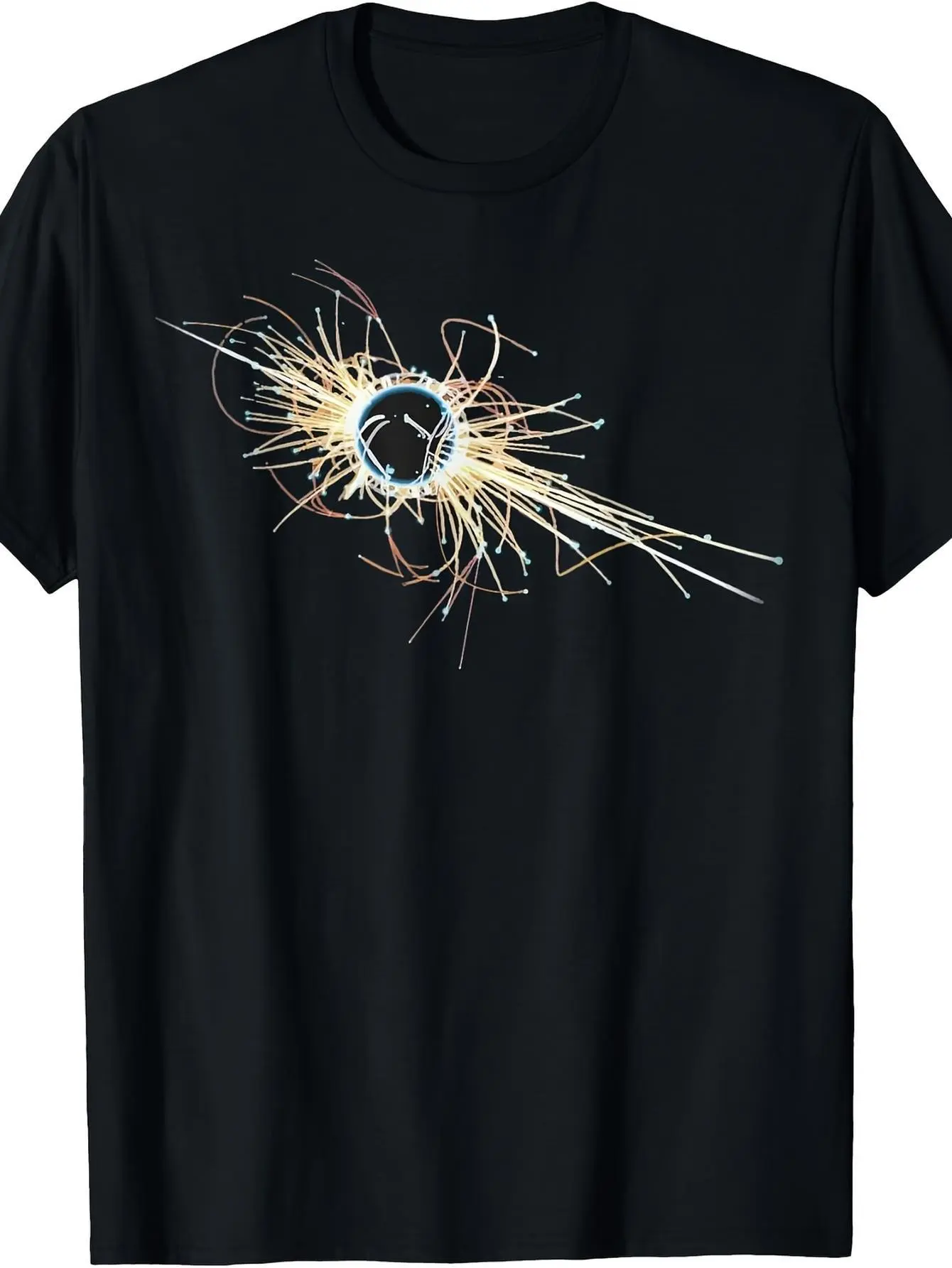 #TikTokShopRestock Mens Plus Size Quantum Physics Enthusiast Cotton T-Shirt - Higgs Boson Graphic, Soft Breathable Classic Fabric, Relaxed Fit Round Neck Short-Sleeve Menswear Top, Machine Washable Casual Science Gift