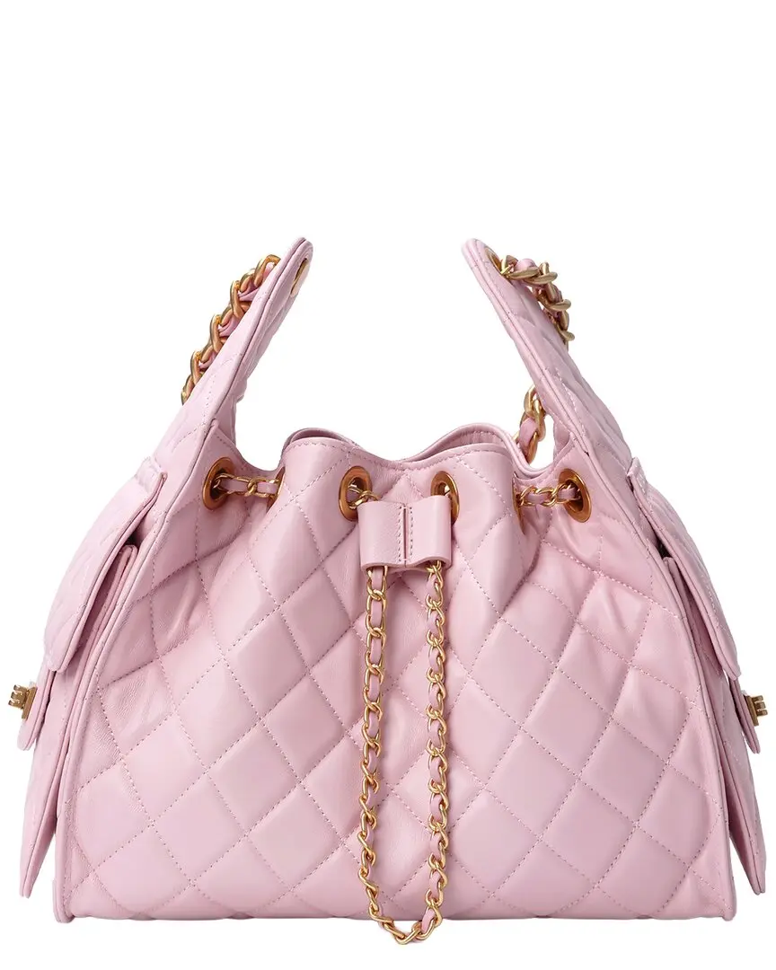 Tiffany & Fred Paris Quilted Leather Shoulder Bag