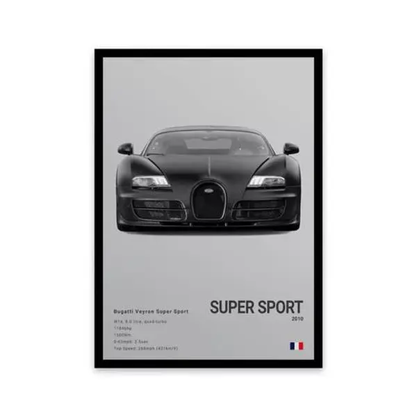 Bugatti Veyron poster, home decoration Room Gift