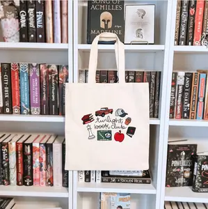 Twilight Book Club Sublimated Canvas Tote Bag