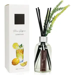 Lemon Scented Air Freshener, Reed Diffuser Scent for Apartment, Lemon Infussd Room Freshener, Citrus House Scent,  Apartment Essentials, House Warming Gifts  Home