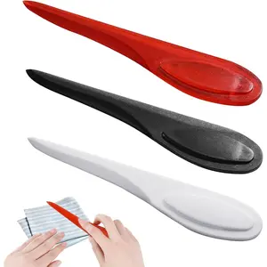 3 count Point Turner Creases Sewing Tool Plastic Sewing Mark Turner Sewing Tool Point Tuner Seam Creaser Seam Presser Tool for Sewing Quilting(Red, White, Black)