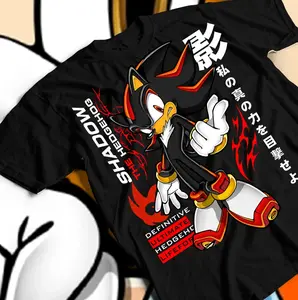 Heroes Tee Sonic T-Shirt Heroes Vintage Tee Shadow The Hedgehog Manga Anime Tee Shirt Graphic Tee | Retro Anime 90s Shirt