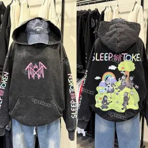 Sleep Token Garden Funny Washed Hoodie, Washed Zip Up Hoodie, Sleep Token Tour 2025 Washed Hoodie, New Song Concert Tour, Gift for Fan 4HKS7