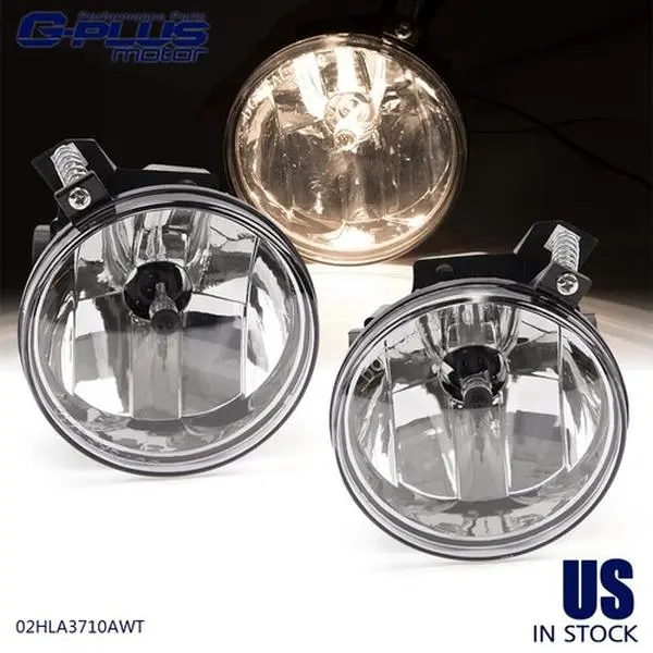Replace Clear Lens Bumper Driving Fog Light Fit for 2001-2004 Dodge Dakota G-PLUS