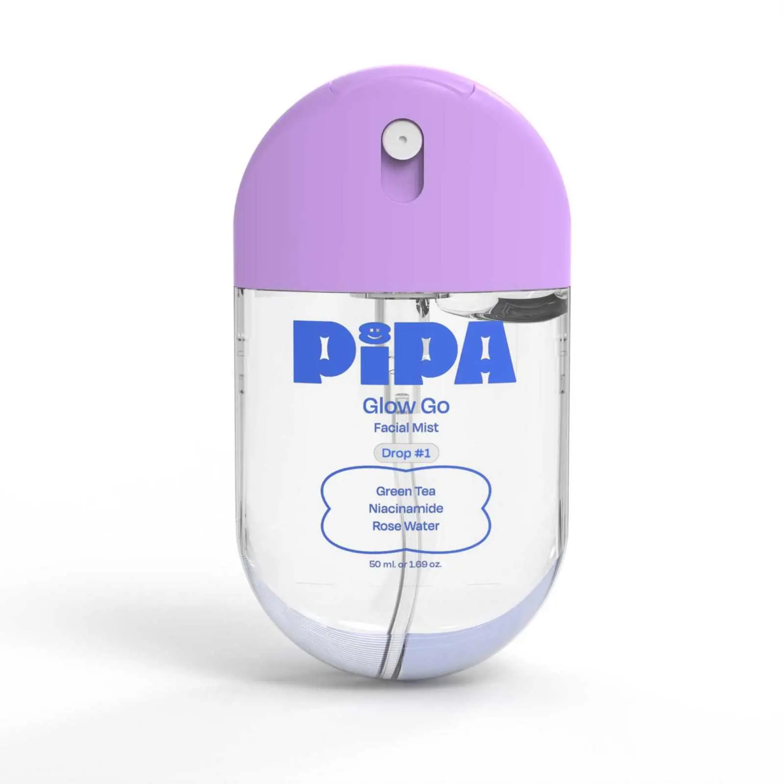 Glow Go Face Mist by Pipa Skincarel Kids Face Moisturizer, Hydrating Green Tea, Niacinamide & Organic Rose Water for Soothing & Dewy Skin, Barrier Strengthening, Fragrance Free, Hormone Disruptor Free, Dermatologist & Pediatrician Approved, Clean Skincare