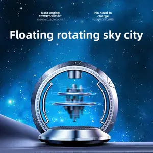Solar-Powered Rotating Car Air Freshener - Creative Car Interior Ornament with Long-Lasting Fragrance for Adults