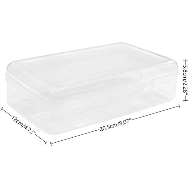 Large Capacity Clear Pencil Case, Plastic Pencil Boxes Stackable Design, Supply Boxes for School Classroom,1 Pack
