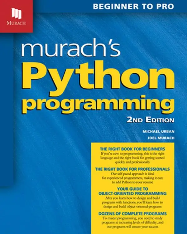 USED-Murach's Python Programming (2nd Edition) by Murach, Joel (Paperback)