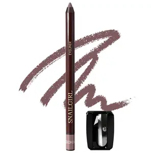 Eyeliner Pencil, Waterproof Smudge-proof Long Lasting Plum Eye Liner, High-Pigmented Smooth Creamy Formula for Mature Women, Eyes Makeup Pen with Sharpener