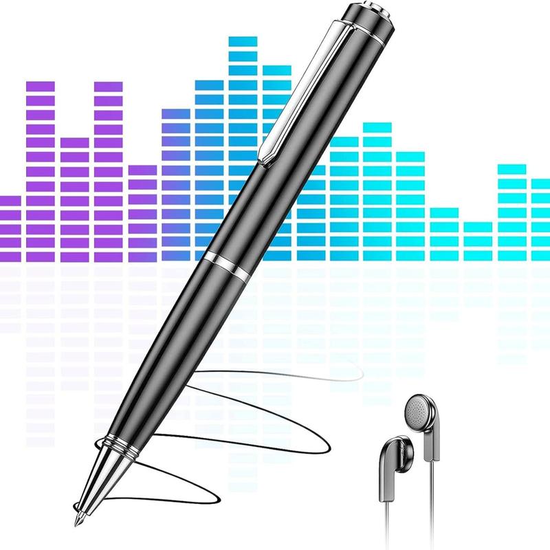 PAKIDA Portable Digital Voice Recorder, Rechargeable Mini Recorder, Noise Cancelling Recording Equipment for Lecture, Meeting, Course, Voice Recorder Pen