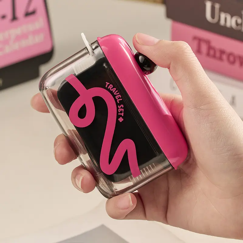 Pink-black + 100 dental flosses