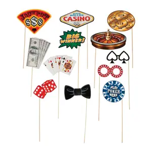 Casino Photo Stick Props- 12 Pc.