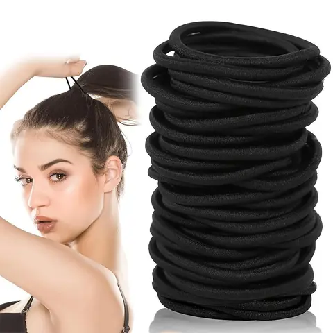 Large Stretch Bulk Hair Ties, 30pcs/set Durable Hair Bands, Ponytail Holders, Elastic Stretchy Tie Band, Hair Styling Accessories for Thick Heavy and Curly Hair, Elastic Hair Accessory, Hair Style Accessory