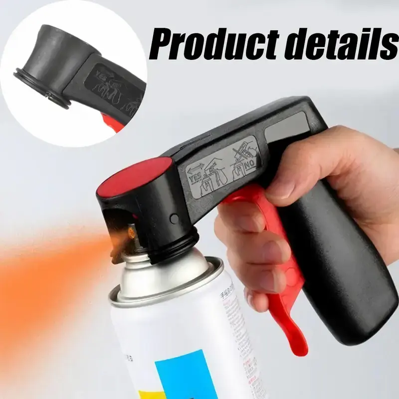 Portable Spray Gun Handle, Universal Handheld Paint Sprayer Grip for Refinishing & Color Changing, Ergonomic Coating Applicator Tool for Car Painting & DIY Projects