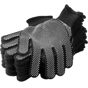 24 Pack Work Gloves Anti-slip Knitted Stretchy Cloth Glove Thin Moist Glove Liners