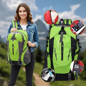 40L Men Women Green Travel Backpack Rucksack Camping Laptop Hiking School Book Bag USA