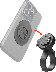 sincetop Bike/Motorcycle Phone Mount - Series Q [ Quad ] - Quick Lock & Release - Aluminum Bicycle Handlebar Phone Holder - Compatible with Mountain/Road/Electric Bikes, and Scooters