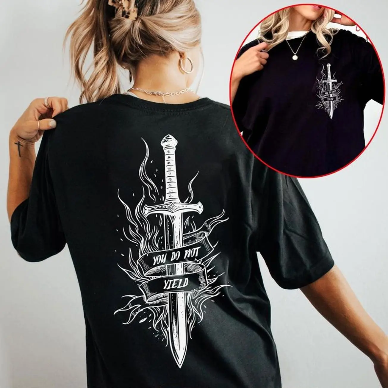Throne of Glass Hoodie/T-shirt/Sweatshirt, You do Not Yield Bookish Shirt, Fireheart T-Shirt, TOG Merch, Aelin Galathynius, SJM Shirt