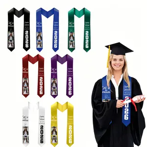 Custom Graduation Shawl, Personalized Photo And Text Graduation Gift Shoulder Sash Ribbon, DIY Graduation Ribbon Design, Perfect for Honors Degree And Celebrations