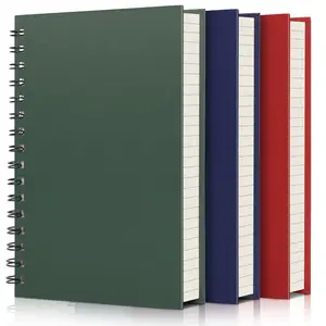 College Ruled Notebook Spiral, 3packs A5 5.5" x 8.3", Tear-off Pages, Thick Hardcover, 160Pages/ 80Sheets 100GSM Inner Lined Paper, for Note Taking School Business Meeting, Assorted Colors