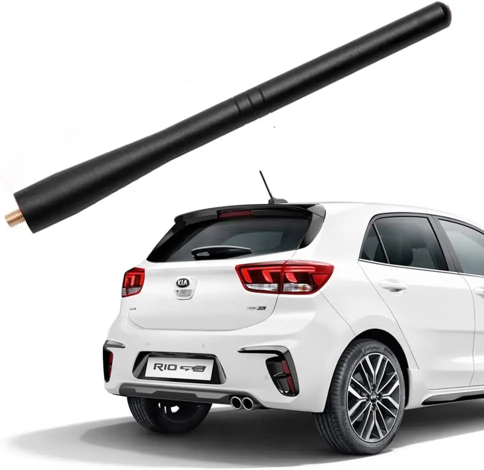 Antenna for Kia Soul Sorento Sportage Rio Forte Koup Sedona Borrego KX Cross Rondo, Kia Accessories, 7 Inches Short Replacement Car Kia Antenna, Rear Roof Top Mast for FM/AM Radio Reception