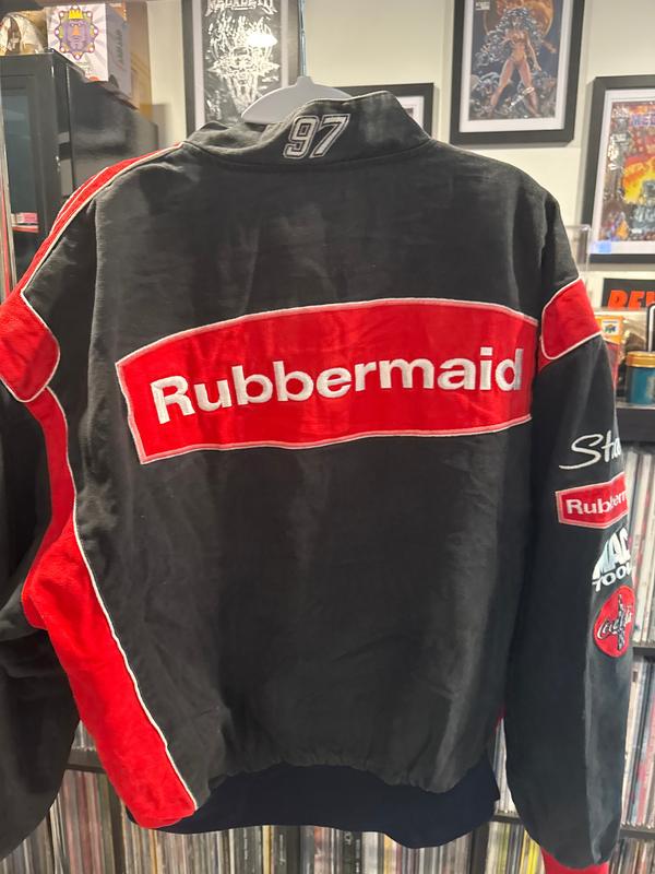 Vintage JH Design Racing Jacket XL Great Wear Kurt Busch Red Black Nascar