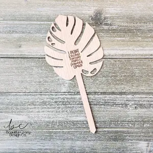 Wooden Plant Stake, Flower Plant Succulent Accessory, Plant Lover Gift, Planter Accessory, Funny Plant Sign, Garden Stake, Planter Sign Gift