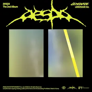 Aespa - The 2nd Album 'LEMONADE' [LEMONADE VER.]  [COMPACT DISC - CD] Postcard, Photo Book, Photos, Poster, Stickers