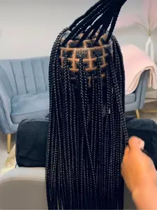 24 Inch Full Lace High Temperature Fiber Wig, Multi-Functional Synthetic Braided Style, Full Lace Cap, Secure Fit, Suitable for All Racialities, Lace Braiding Wig